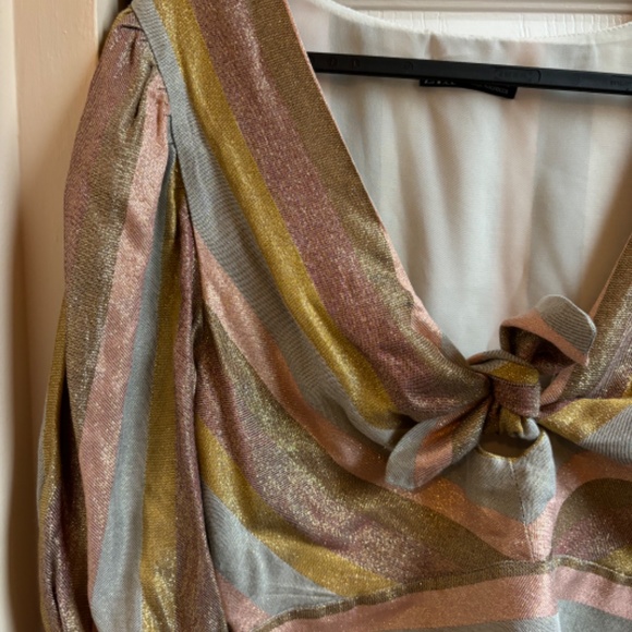 Metallic striped top - Picture 4 of 5